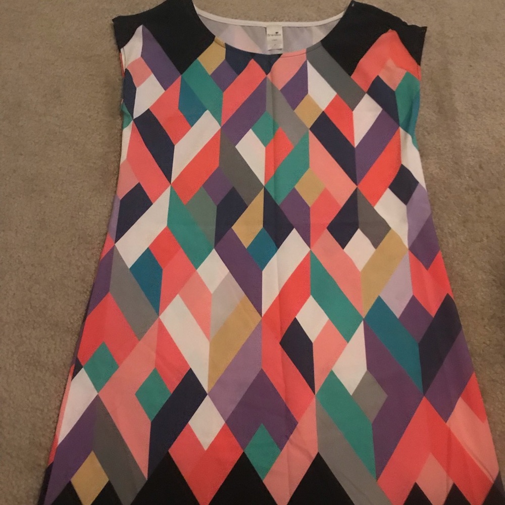 Chevron print dress size small